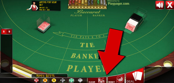 Baccarat Online game screen 7