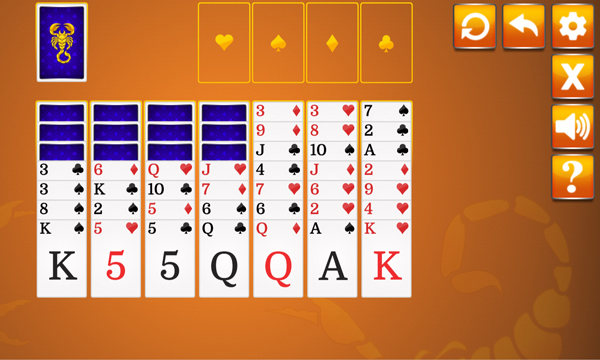 Online Scorpion Solitaire Game