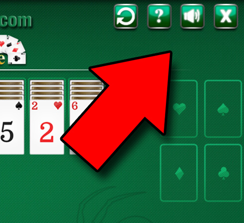 Spider Solitaire buttons