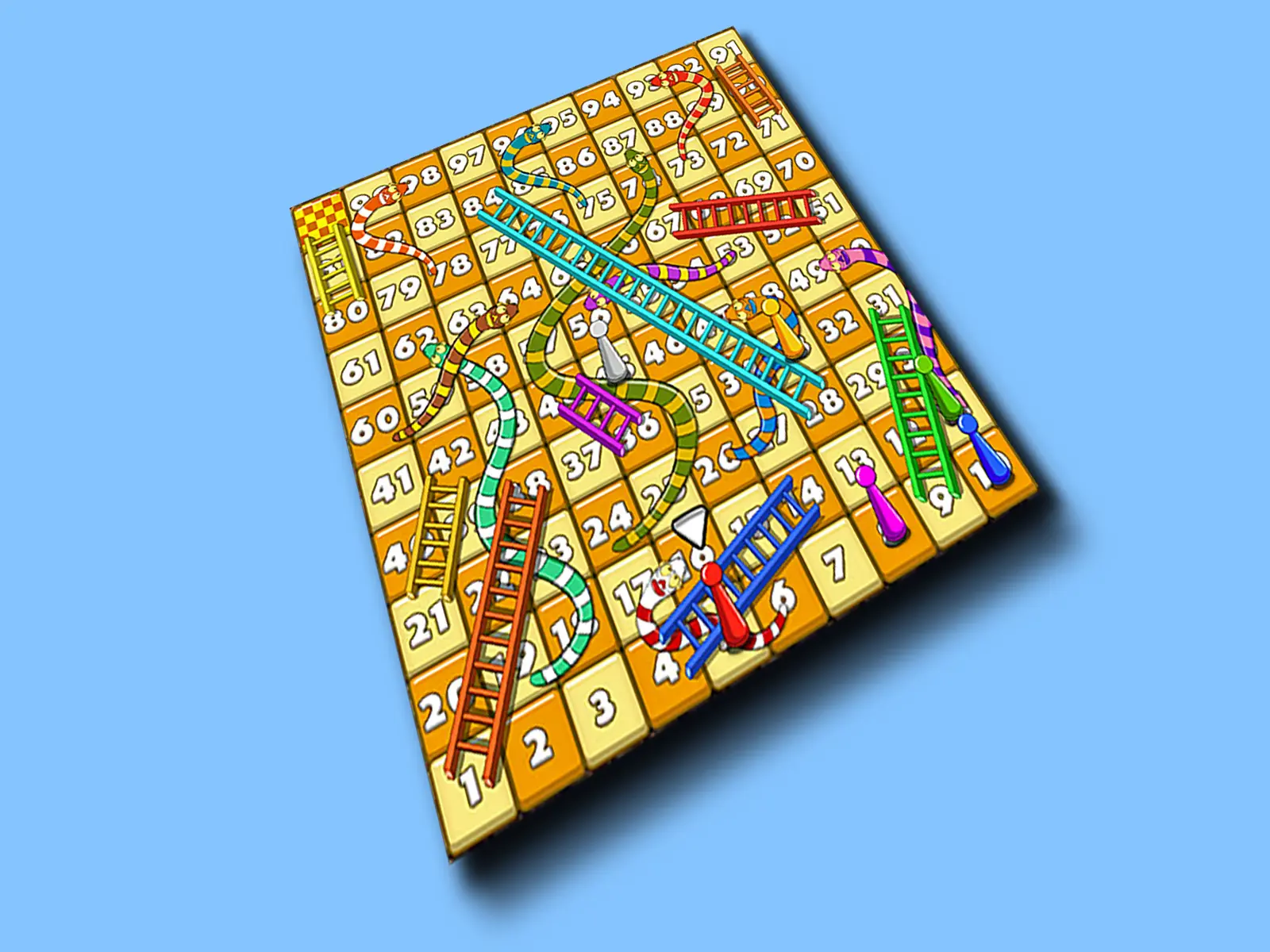 Jeu de société Serpents et Échelles magnétique pliable, écologique, personnalisable, de qualité supérieure, spécialement conçu